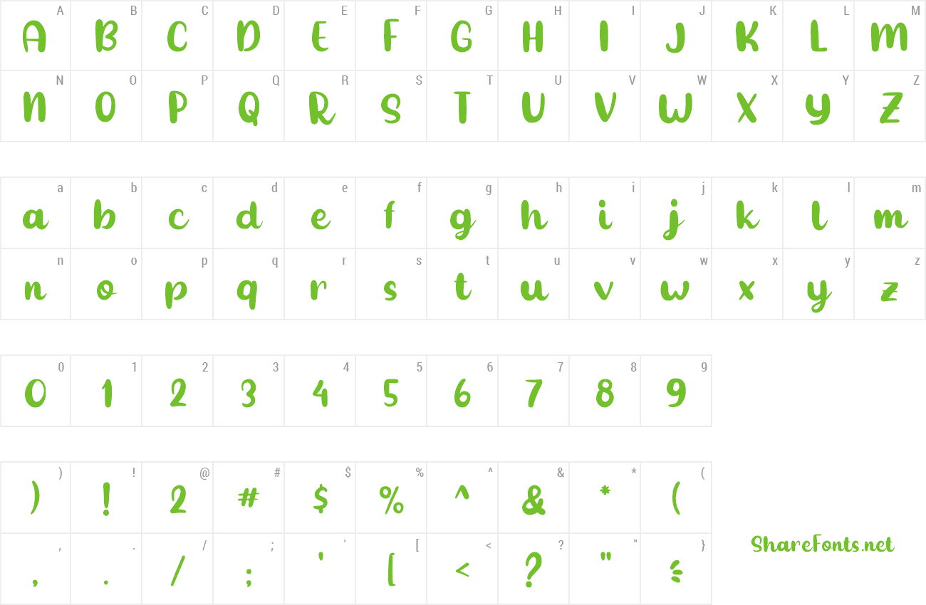 Font Born to Shine preview